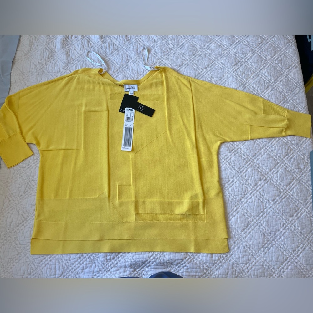 Yellow 2X Joseph Ribkoff sweater